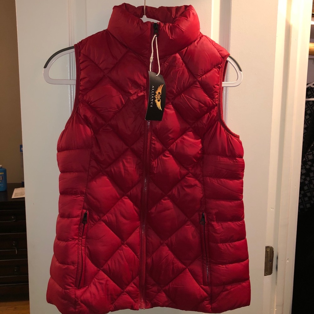 Red Bubble Vest (FITS LIKE MEDIUM)